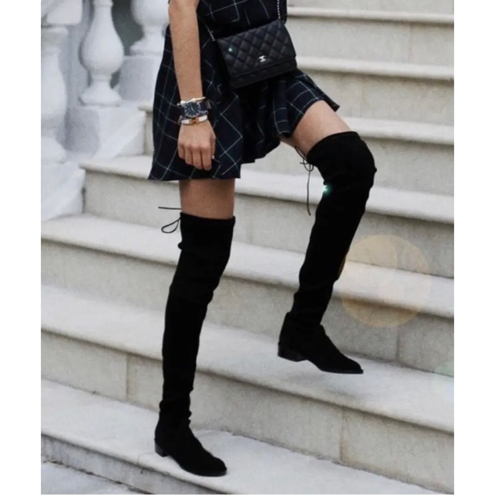 Stuart Weitzman Jocey Black Over The Knee boots